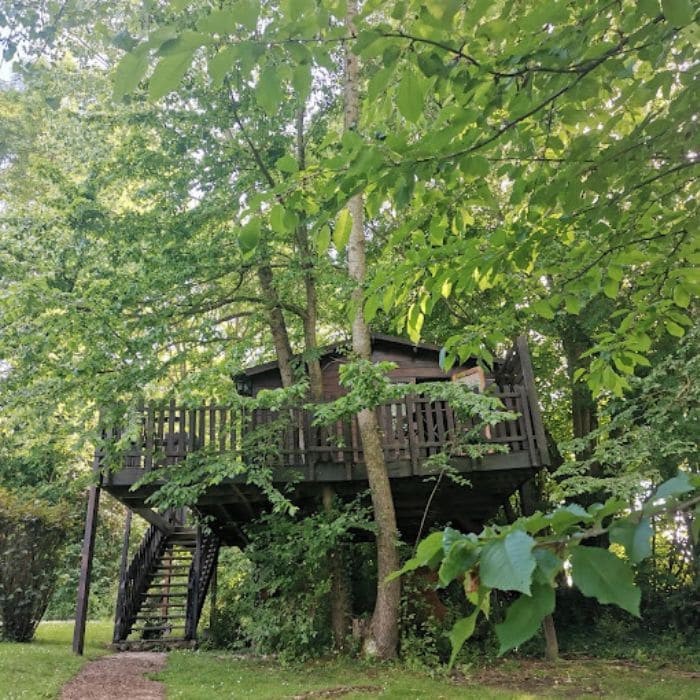 1 nuit en Cabane Perchée  pour 4 avec petits-déjeuners+ 1 verre de jus