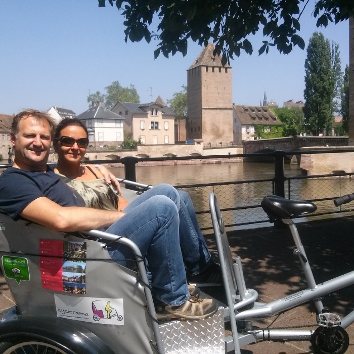 45 min de balade en vélo-calèche pour 2 personnes