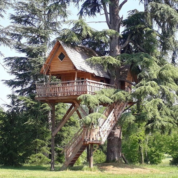 1 nuit en cabane pour 2 avec petits déjeuners et un dîner en table d'hôte
