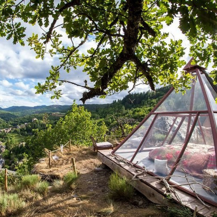1 nuit en Pyramide de Verre pour 2 avec petits déjeuners + Hammam + SPA + en basse saison 2 repas classiques
