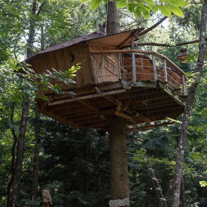 2 nuits en cabane perchée aventure pour 2 personnes avec petits-déjeuners + 30 minutes de sauna