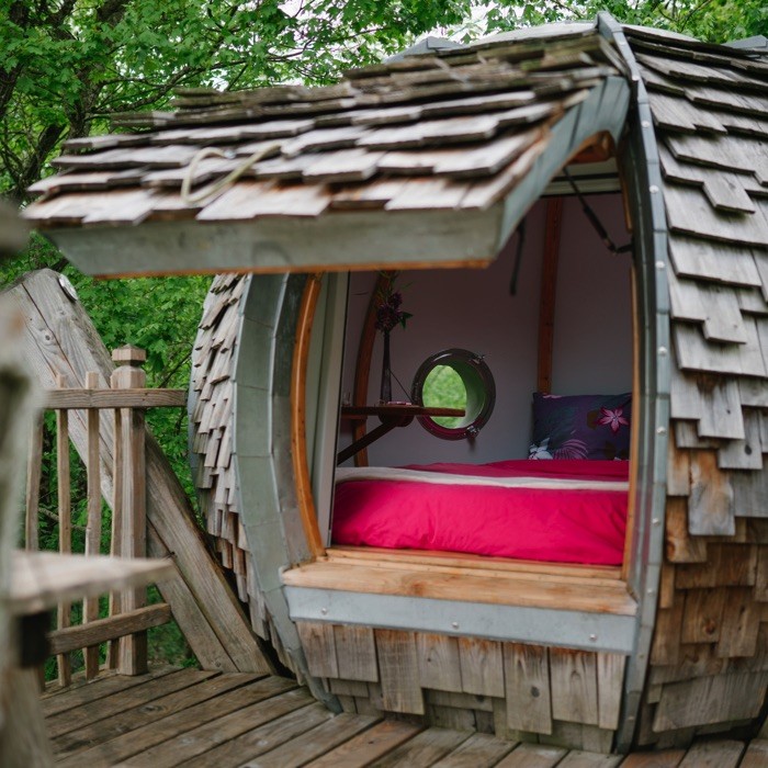 1 nuit en Cabane Lov'Nid pour 2 personnes avec petits déjeuners + 2 apéritifs de bienvenue 