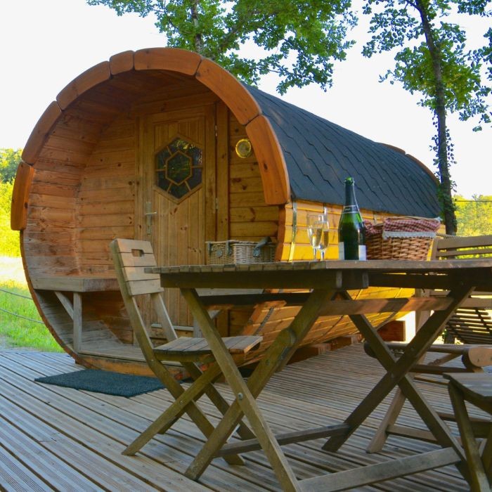 1 nuit en Cabane Spa Barrique + pdj pour 2 personnes en basse et moyenne saison