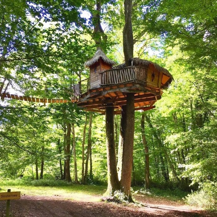 1 nuit en cabane perchée Sauternes pour 2 pers avec pdj + (en basse et moyenne saison 1 panier Loupiac)