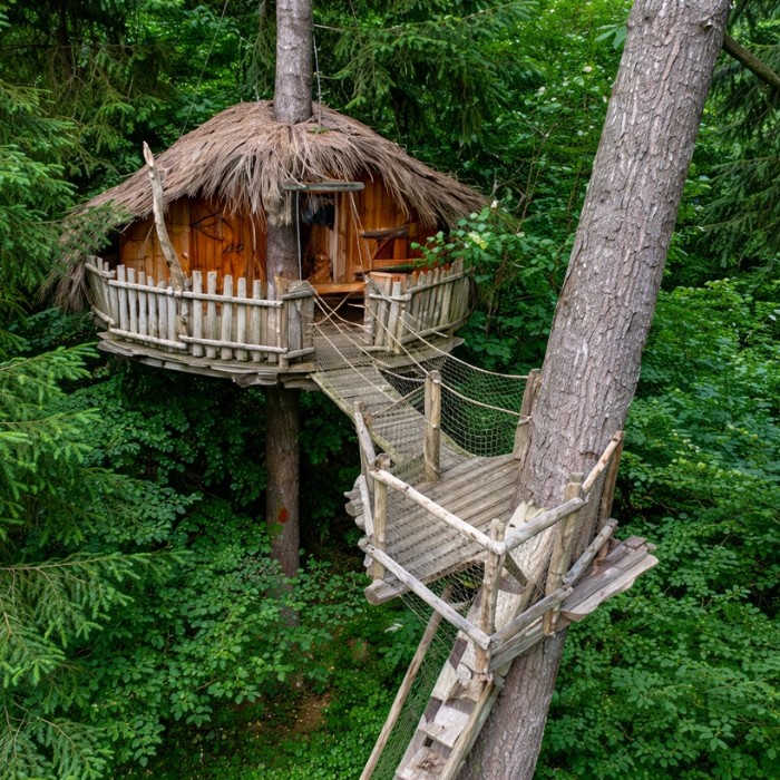 2 nuits pour 2 personnes en cabane perchée avec petits déjeuners + 2 paniers pique-nique + 30 minutes de sauna et bain nordique 