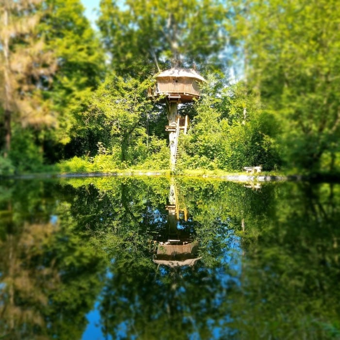 1 nuit en Cabane au fil de l'eau pour 2 personnes avec petits-déjeuners 