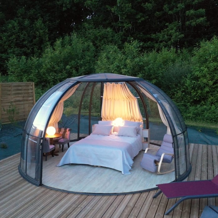 1 nuit pour 2 personnes en Bulle des prés avec petits-déjeuners, 1h de spa et peignoirs inclus + Formule romantique + 1 plateau de charcuterie Fromage / toute l'année 