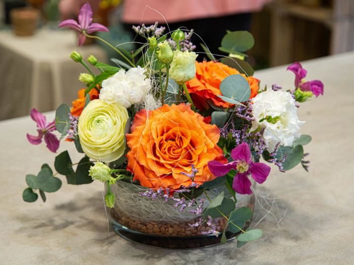 Atelier Composition fleurs/plantes fraîches à Neuville-sur-Saône – 2h - Végétal