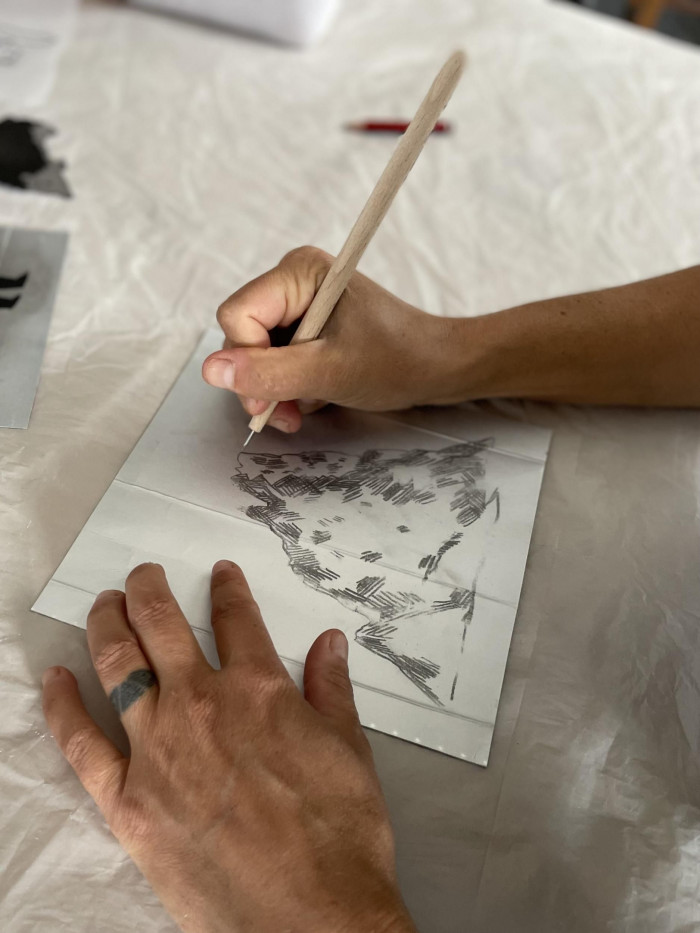 Atelier Gravure Pointe Sèche à Pau – 3h - Papier