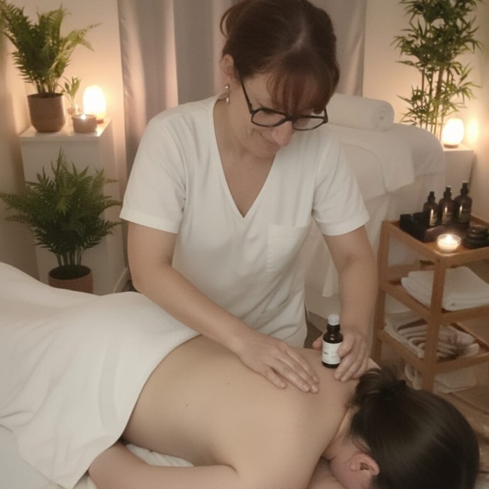 Massage personnalisé + massage spécifique au choix (hors réflexologie plantaire) pendant 1h10 pour 1 personne à domicile