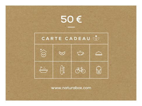 
			                        			Carte cadeau Naturabox 50