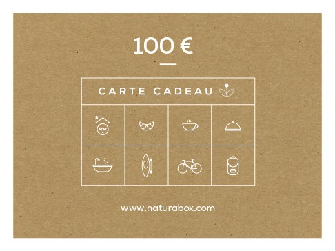 
			                        			Carte cadeau Naturabox 100