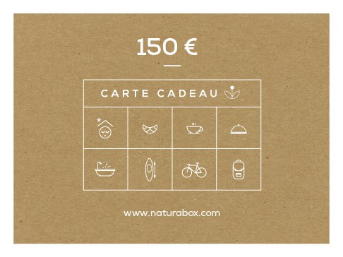 
			                        			Carte cadeau Naturabox 150