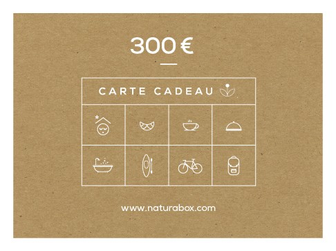 
			                        			Carte cadeau Naturabox 300