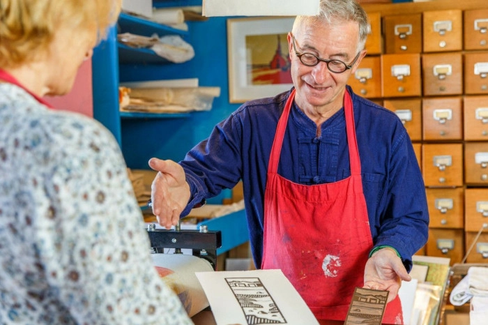 Atelier Papier - Linogravure à Damgan – 3h