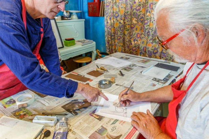 Atelier Papier - Gravure Pointe Sèche à Damgan – 3h