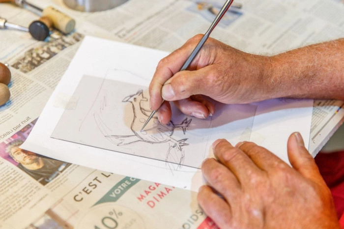 Atelier Papier - Gravure Pointe Sèche à Damgan – 3h