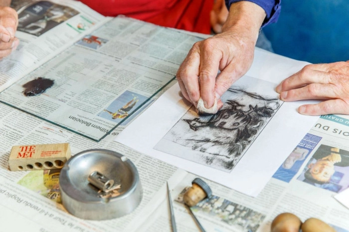 Atelier Papier - Gravure Pointe Sèche à Damgan – 3h
