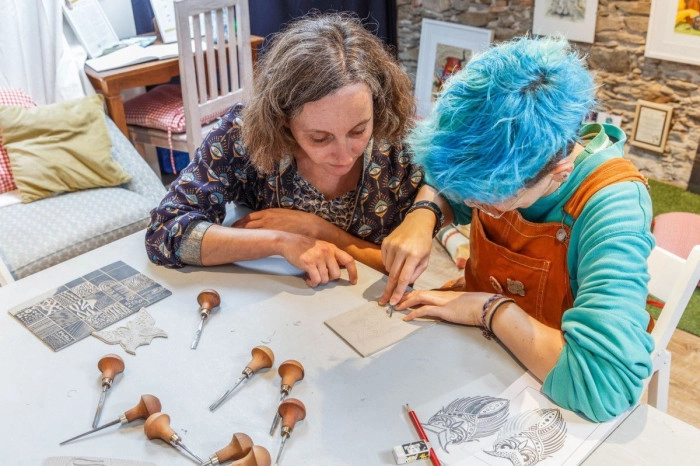 Atelier Papier - Linogravure à Nantes – 2h