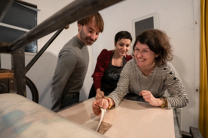 Atelier Papier - Gravure Pointe Sèche à Rezé – 2h