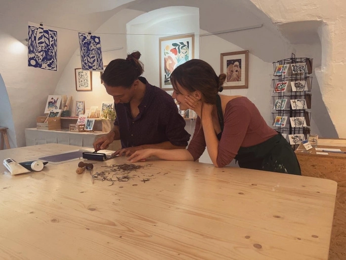 Atelier Papier - Linogravure à Mirabel-et-Blacons – 3h
