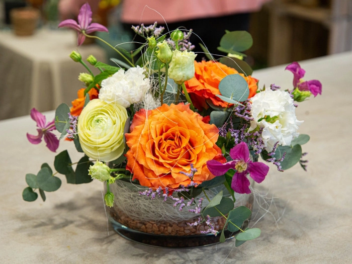 Atelier Végétal - Composition fleurs/plantes fraîches à Neuville-sur-Saône – 2h