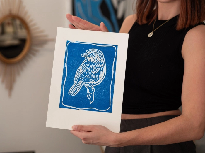 Atelier Papier - Linogravure à Quimper – 3h