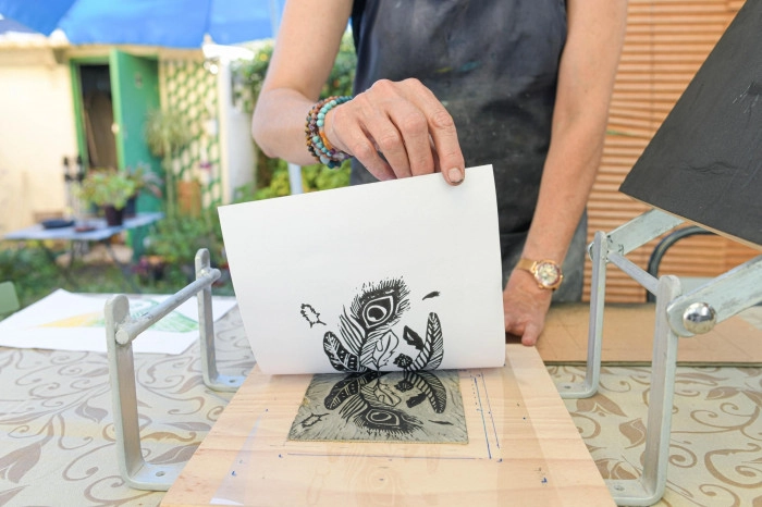 Atelier Papier - Linogravure à Inzinzac-Lochrist – 3h