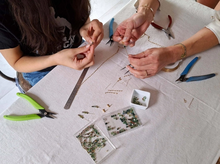 Atelier Bijouterie - Fil et plaque/Assemblage bijouterie à Rezé – 1h