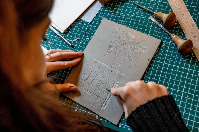 Atelier Papier - Linogravure/Reliure à Paris – 4h