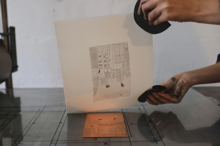 Atelier Papier - Gravure Pointe Sèche à Saint-Denis – 3h