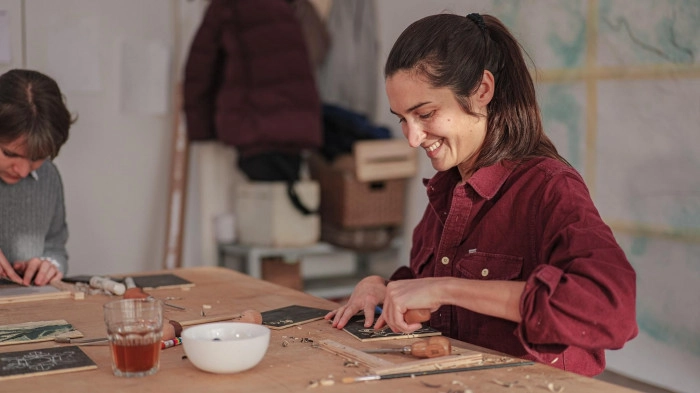 Atelier Papier - Linogravure à Grez-sur-Loing – 3h