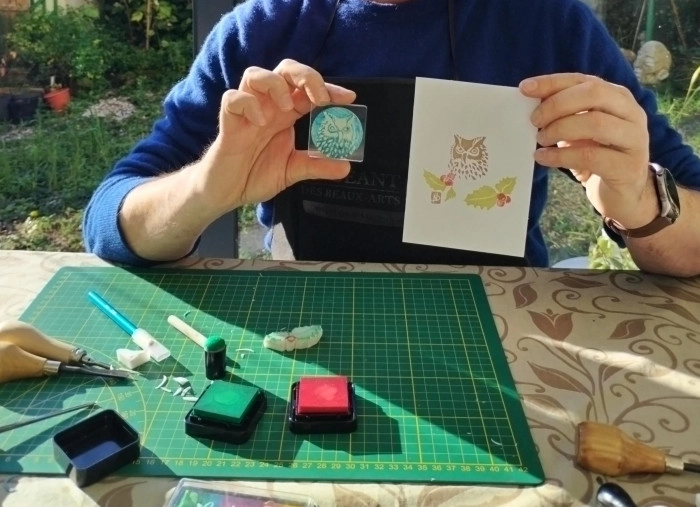 Atelier Papier - Linogravure à Inzinzac-Lochrist – 3h