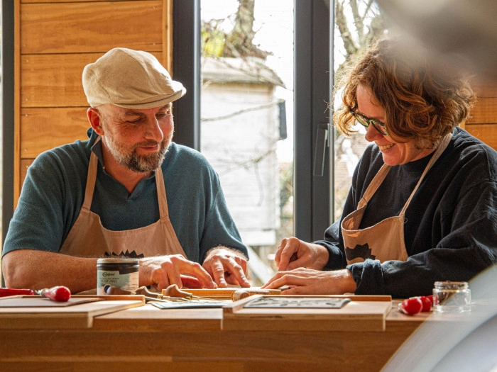 Atelier Papier - Sérigraphie papier à Saint-Maurice-de-Gourdans – 4h